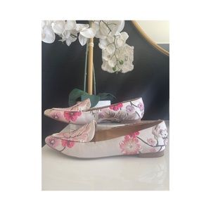 Kelly and Katie Floral Flats